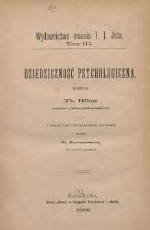 Dziedziczność psychologiczna
