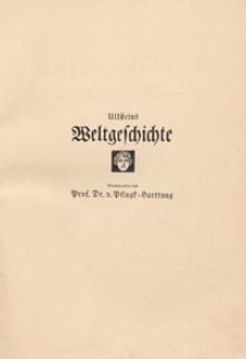 Weltgeschichte : die Entwicklung der Menschenheit in Staat und Gesellschaft, in Kultur und Geistesleben. [Bd. 2], Geschichte des Mittelalters