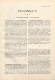 Art et décoration : revue mensuelle d'art moderne 1927. Chronique, septembre