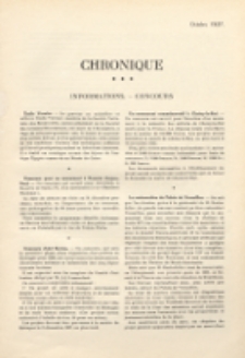 Art et décoration : revue mensuelle d'art moderne 1927. Chronique, octobre