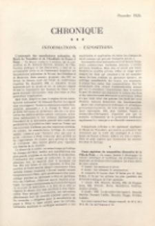 Art et décoration : revue mensuelle d'art moderne 1926, Chronique, novembre