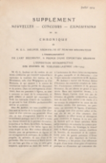 Art et décoration : revue mensuelle d'art moderne 1914. Suppément Chronique, juillet