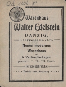 F&uuml;hrer durch Danzig und Umgegend : mit Plan und Karte