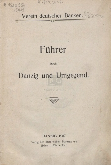 Führer durch Danzig und Umgegend