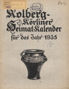 Heimat-Kalender des Stadtkreises Kolberg und des Landkreises Kolberg-Körlin