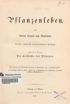 Pflanzenleben. Bd. 2, Die Geschichte der Pflanzen