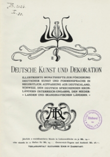 Deutsche Kunst und Dekoration 1905