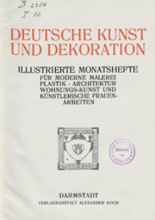 Deutsche Kunst und Dekoration1906