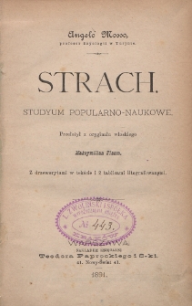 Strach : studyum popularno-naukowe