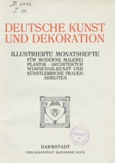Deutsche Kunst und Dekoration 1907/1908