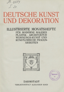 Deutsche Kunst und Dekoration 1908