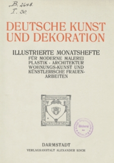 Deutsche Kunst und Dekoration 1908/1909