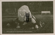 Wejherowo / Neustadt Wpr., Gedenkstein auf dem Ehrenfriedhof in Neustast, Westpr.