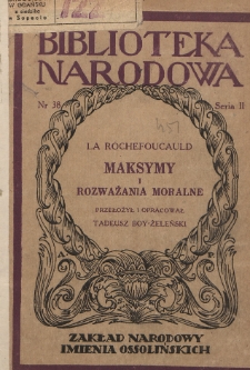 Maksymy i rozważania moralne