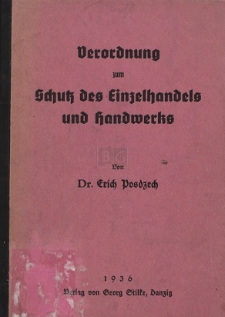 Verordnung zum Schutz des Einzelhandels und Handwerks