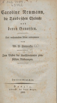 Caroline Neumann, die Taubeschen Eheleute und deren Genossen : den verhandelten Akten entnommen. Bd. 2