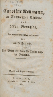 Caroline Neumann, die Taubeschen Eheleute und deren Genossen : den verhandelten Akten entnommen. Bd. 3