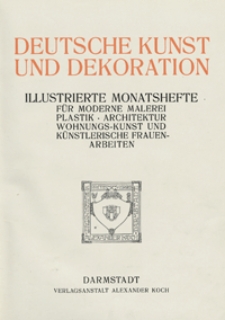 Deutsche Kunst und Dekoration 1909/1910