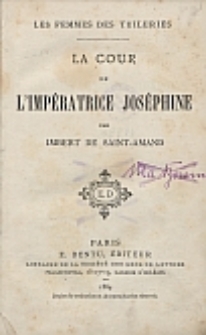 La cour de l'impératrice Joséphine