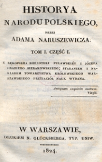 Historya narodu polskiego. T. 1, cz. 1