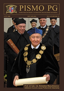Pismo PG : pismo pracownik&oacute;w i student&oacute;w Politechniki Gdańskiej, 2008, R. 16, nr 2 (Luty)