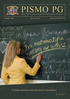 Pismo PG : pismo pracowników i studentów Politechniki Gdańskiej, 2009, R. 17