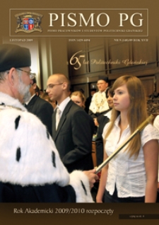 Pismo PG : pismo pracowników i studentów Politechniki Gdańskiej, 2009, R. 17