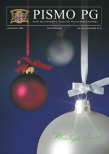 Pismo PG : pismo pracowników i studentów Politechniki Gdańskiej, 2009, R. 17