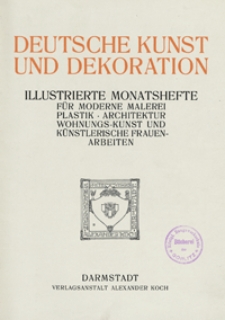 Deutsche Kunst und Dekoration 1910