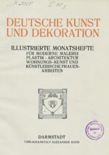 Deutsche Kunst und Dekoration 1910/1911