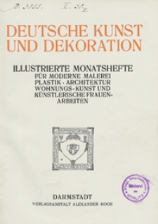 Deutsche Kunst und Dekoration 1911