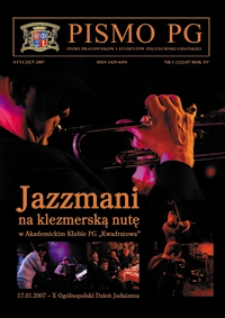 Pismo PG : pismo pracowników i studentów Politechniki Gdańskiej, 2007, R. 15, nr 1 (Styczeń)