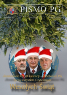 Pismo PG : pismo pracowników i studentów Politechniki Gdańskiej, 2007, R. 15, nr 9 (Grudzień)