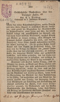 Geschichtliche Nachrichten über den Danziger Hafen