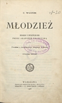Młodzież : dzieło uwieńczone przez Akademię Francuzką