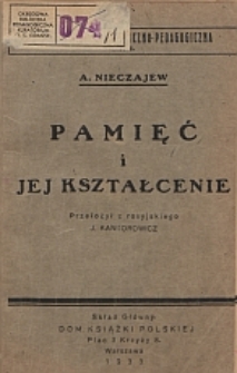 Pamięć i jej kształcenie