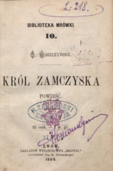 Król zamczyska : powieść