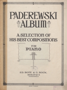 Album : a selection of his best compositions : for piano