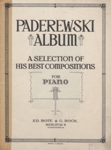 Album : a selection of his best compositions : for piano