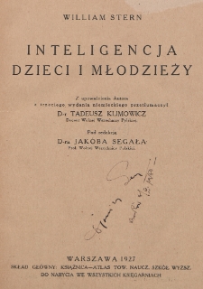 Inteligencja dzieci i młodzieży