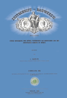 Zeitschrift für Bauwesen, Jg. 13, H. 1-12 (1863)