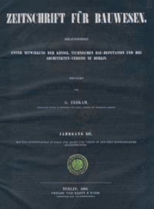 Zeitschrift für Bauwesen, Jg. 14, H. 1-12 (1864)