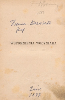 Wspomnienia Wołyniaka
