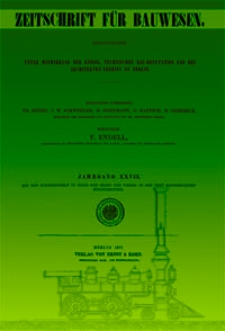 Zeitschrift für Bauwesen, Jg. 27, H. 1-12 (1877)