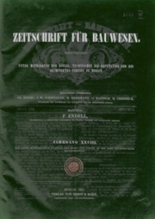 Zeitschrift für Bauwesen, Jg. 28, H. 1-12 (1878)