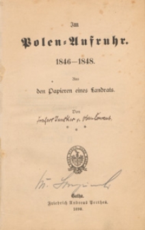 Im Polen-Aufruhr. 1846-1848 : aus Papieren eines