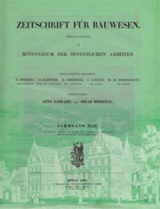 Zeitschrift für Bauwesen, Jg. 42, H. 1-12 (1892)