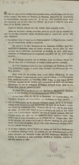 Vorschriften die Cholera- Epidemie in Danzig betrffend. "[Inc.] Es sind, wie Ihnen bereits vorläufig bekannt worden, nunmehro höhern Orts die Vorschriften... [Expl.] Anzeige binnen 8 Tagen"