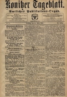 Konitzer Tageblatt.Amtliches Publikations=Organ, nr.70