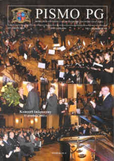 Pismo PG : pismo pracowników i studentów Politechniki Gdańskiej, 2004, R. 12, nr 1 (Stycczeń)